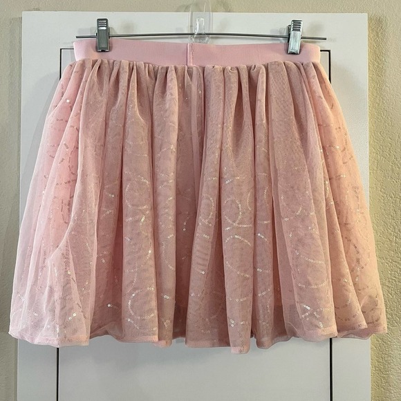 Disney Princess Bibbidi Bobbidi Boutique Pink Sequin Girl’s Tulle Skirt Fairy - Picture 3 of 5